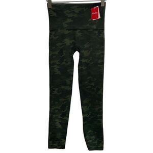 Spanx Green Camo Look At Me Now Seamless Leggings Medium New